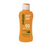 Protector Solar BABARIA Leche Aceleradora del Bronceado Aloe Vera SPF 50 (100 ml) - Tamaño Viaje