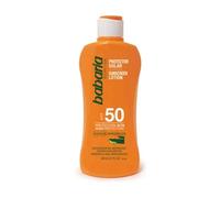 Protector Solar BABARIA Leche Aceleradora del Bronceado Aloe Vera SPF 50 (200 ml)