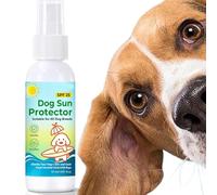 Protector Solar canino - Spray de Defensa UV SPF 25 para la Piel,Spray Protector Solar 50 Ml - para Senderismo, Camping, Playa, Aire Libre, jardín, Parque, Viajes y