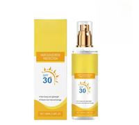 Protector solar capilar en spray, anti-UV, previene la decoloración y el resecamiento del cabello, ideal para vacaciones en la playa y deportes al aire libre.