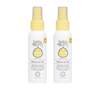 Protector solar en aerosol Sun Bum Baby Bum FPS 50 | Protecci n mineral UVA/UVB para rostro y cuerpo para piel sensible | Sin fragancia | Tama o