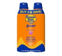 Protector solar en spray de amplio espectro Banana Boat, rendimiento deportivo, ultra pulverización, 2 unidades, SPF 30, 2 unidades, 170 g