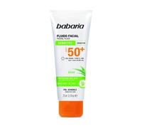 Protector Solar Facial BABARIA Fluido Piel Sensible y Atópica SPF 50+ (75 ml)