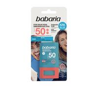 Protector Solar Facial BABARIA Zonas sensibles Stick azul SPF 50 (20 ml)