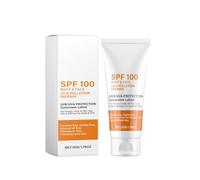 Protector solar facial SPF100, loción de protección solar para todo el cuerpo con protección UV, antienvejecimiento e hidratante, protector solar calmante, no graso