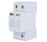 Protector Solar fotovoltaico de CC, Protecciones Fotovoltaica Sobretensiones DC Solar Sobretensiones Fotovoltaica LT1-20 2P 1000VDC 20KA Montaje en Carril DIN de 35 mm(2P20KA)