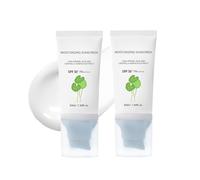 Protector solar hidratante con ácido hialurónico, protección solar mineral natural SPF50, protector solar ligero para la cara, refrescante hidratante y calmante UV para defensa UV