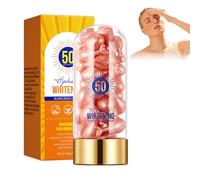 Protector solar hidratante, crema de día LSF 50+ crema facial luminosa contra manchas de pigmentación, equilibra el tono de la piel, hidratante y aclara - corrige el tono de la piel y protege contra