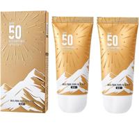 Protector Solar Iluminador SPF50+, Resistente al Agua y Ligero para el Rostro, Ilumina Naturalmente el Tono de la Piel, Reduce el Daño Cutáneo por Rayos UV