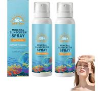 Protector Solar Mineral en Spray SPF 50, Protección de Amplio Espectro UVA/UVB, Sin Efecto Blanco, Ligero y Resistente al Agua, Control de Grasa y Sebo, 120 ml