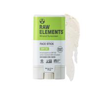 Protector solar mineral facial en barra Raw Elements, totalmente natural, sin nanopart culas, 95 % org nico, resistente al agua, 80 minutos de us