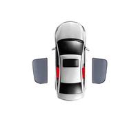 Protector Solar para Luna Delantera para VW para Tiguan para Allspace 7 Asientos 2018-2024 Parasol Magnético Ventana Coche Malla Protectora Niños Parasol Coche(C 2PCS Rear Windows)