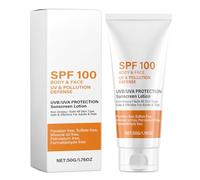 Protector Solar SPF 100 - Crema Solar Resistente al Agua para Uso Diario,Protector Facial Portátil 50g para Playa, Verano, Deportes, Actividades al Aire Libre y Maquillaje