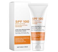 Protector Solar SPF 100,Crema Solar Resistente Al Agua - Protector Facial Portátil 50g para Playa, Verano, Deportes, Actividades al Aire Libre y Maquillaje