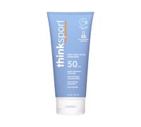 Protector solar SPF 50 ThinkSport 177 ml (6 oz) - Fórmula de óxido de zinc mineral más segura - Ideal para todos los deportes y actividades al aire libre - Ingredientes no tóxicos