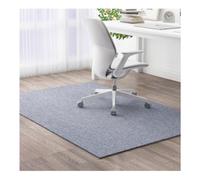 Protector Suelo Silla Base Antideslizante, Fácil de Limpiar, Se Puede Cortar a Medida para Escritorio de Oficina y Hogar,GraySmoke-90×150cm/35.43×59.06in