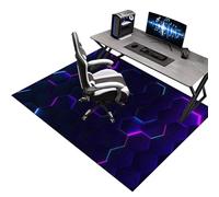 Protector Suelo Silla de Escritorio Antideslizante Alfombrilla para Silla de Oficina Gaming Protector Suelo Silla Ruedas Alfombras Gaming Suelo Tapete de Protección de Madera/baldosas 110 x 130 cm