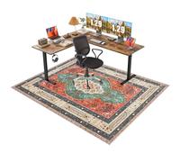 Protector Suelo Silla Ruedas 90 x 120 cm Alfombra para Silla de Oficina Antideslizante Alfombra para Silla de Escritorio, Tapete de protección de baldosas, Alfombrilla Protectora para Suelos Duros