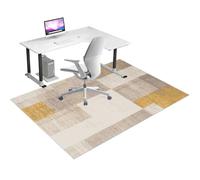 Protector Suelo Silla Ruedas, Alfombra Protectora para Silla de Oficina, Alfombras Gaming Suelo, Alfombrilla de Protección para Suelos Duros, Tapete de Protección de Madera/baldosas 100 x 120 cm