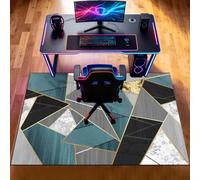 Protector Suelo Silla Ruedas, Alfombra Silla Gaming 70 x 90 cm, Alfombrilla para Silla de Oficina, Alfombra para protección de Suelos Duros, Antideslizante Tapete de Protección de Madera/baldosas
