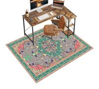 Protector Suelo Silla Ruedas Alfombrilla para Silla de Oficina 90 x 140 cm Alfombra Silla Gaming Protector Suelo Silla de Escritorio Antideslizante Retro Alfombras Sillas Multifuncionales para Hogar