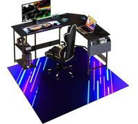 Protector Suelo Silla Ruedas, Alfombrilla para Silla de Oficina Gaming, Alfombra Silla Gaming, Alfombrilla de Protección para Suelos Duros, Tapete de Protección de Madera/baldosas 140 x 160 cm