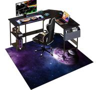 Protector Suelo Silla Ruedas, Alfombrilla para Silla de Oficina Gaming, Alfombra Silla Gaming, Alfombrilla de Protección para Suelos Duros, Tapete de Protección de Madera/baldosas 80 x 120 cm