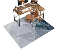 Protector Suelo Silla Ruedas, Alfombrilla para Silla de Oficina Gaming, Alfombra Silla Gaming Antideslizante, Alfombrilla de Protección para Suelos Duros, Tapete Protector de Suelo 160 x 200 cm