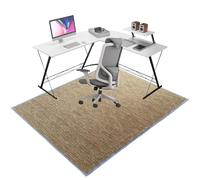 Protector Suelo Silla Ruedas, Alfombrilla Silla de Oficina, Alfombra Silla Gaming, Alfombras Gaming Oficina Suelo, Tapete de Protección de Madera/baldosas, Alfombrilla Silla Escritorio 100 x 140 cm