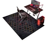 Protector Suelo Silla Ruedas Gaming Alfombra Silla Escritorio Antideslizante Alfombra Silla Gaming Alfombra Oficina para Silla con Ruedas Alfombra Protectora Suelo Silla Alfombra Gamer 130 x 150 cm