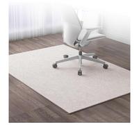 Protector Suelo Silla Ruedas Lavable Antideslizante, Arañazos Alfombrilla, Alfombra Protectora De Suelo Tapete de Protección de Madera/baldosas,Beige-90×120cm