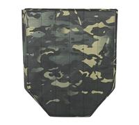 Protector Táctico para La Entrepierna, Panel Protector para La Entrepierna, Panel Frontal MOLLE para Chaleco Antibalas, Diseñado para Caza, Airsoft y Paintball(Bkmc)