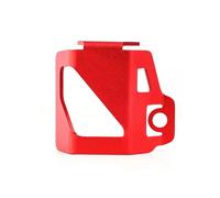 Protector Tapa Depósito Líquido Freno Trasero CNC Moto Protector Copa Aceite 2024 Para Z900 RS SE Z750 Z800 Z400 Z 500 Para Ninja 400 Tapa tanque combustible gasolina(ROJO)