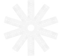 Protector Térmico Capilar de 10 Orificios, Pvc, para Extensiones | Pack de 10 Piezas, Diseño de 10 Agujeros, Colocación Precisa y Uso Multifuncional