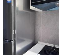 Protector térmico de Acero Inoxidable para frigorífico y Horno, Panel Aislante de 90 cm x 30 cm para Quemador de Gas y encimera de Cocina, Protector Duradero y Resistente al Calor.