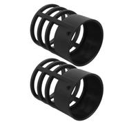 Protector Térmico Negro 2 Piezas para Boquilla de Pistola de Calor | Plástico, Instalación Sencilla y Reutilizable, para Bricolaje y Reparación Electrónica
