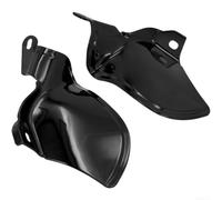 Protector térmico para motocicleta Softail para ruptura para Low Rider - Cubierta aislante deflector de culata ABS negro marrón ajuste 2018 Up para Big Twin Engine Guard (negro)