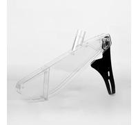 Protector transparente de cubierta antipolvo para sierra de mesa con soporte de derivación para sierras deslizantes de 4 a 10 pulgadas, carcasa de seguridad de plástico antidesechos para herramientas