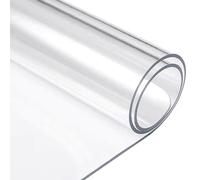 Protector transparente - Estera protectora para la mesa de la mesa, soporte impermeable de PVC - Mantel recortado en la cintura para mesas de oficina, mesas bajas, mesas de comedor, tabaquismo