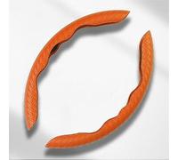 Protector Ultrafino para Volante de Coche Tipo Tarjeta Verano Antideslizante Cuatro Estaciones Universal Funda de Volante calefactable(Orange)