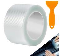 Protector Umbral de Puerta de Coche Vinilo Fibra de Carbono Universal 7CM x 10M Pegatina Protección Autoadhesiva de Umbral Película de Protección de Pintura para Interior/Exterior de Coche