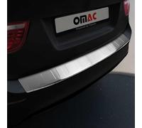 OMAC Protector de Parachoques Trasero Compatible con BMW X6 E71 2007-2014 Cepillado Acero