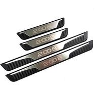 Protector Umbral Puerta Coche para Peugeot 2008 GT 2015 2016 2017 2018 2019 2020 2021, 4 Piezas Acero Inoxidable Decoración para Estribos Puerta Guardias del Borde Estribos Decoración Accesorios