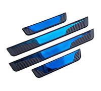 Protector Umbral Puerta Coche para Renault Clio 2 3 4 5 MK2 MK3 MK4 MK5 1998-2020, Embellecedor Pedal Bienvenida Acero Inoxidable Antiarañazos Puerta Guardias Borde,A/Blue