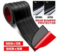 Protector universal de moldura de goma para el umbral de la puerta del maletero del coche, tira de embellecedor antirrayas para el parachoques trasero, accesorios de estilo para coche
