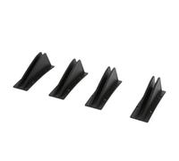 Protector Universal De Parachoques Trasero para Automóvil: Labio Spoiler Difusor Divisor Antiarañazos Estilo Fibra Carbono Protección Anticolisión(Black)