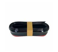 Protector Universal Falda Labios Coche Molduras Exteriores 2,5 M Parachoques Delantero Coche Tira Goma para Cuerpo Protector Goma Antiarañazos Falda Lateral Extensión Faldón(Glossy Black)