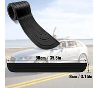 Protector Universal para el umbral del maletero del coche, protector de parachoques trasero, molduras de goma, tira de embellecedor, accesorios para coche 104x9cm