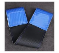 Protector Volante Coche Funda para Volante De Coche De Fibra De Carbono Negra Y Marrón Cosida A Mano De Lujo Moderna Y Duradera para Ruedas Universales De 38 Cm(Blue)