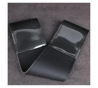 Protector Volante Coche Funda para Volante De Coche De Fibra De Carbono Negra Y Marrón Cosida A Mano De Lujo Moderna Y Duradera para Ruedas Universales De 38 Cm(Black)